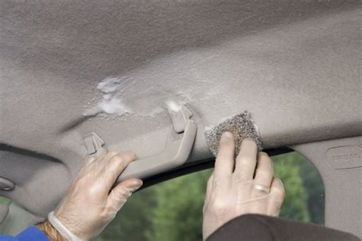 How do I fix the headliner in my car?