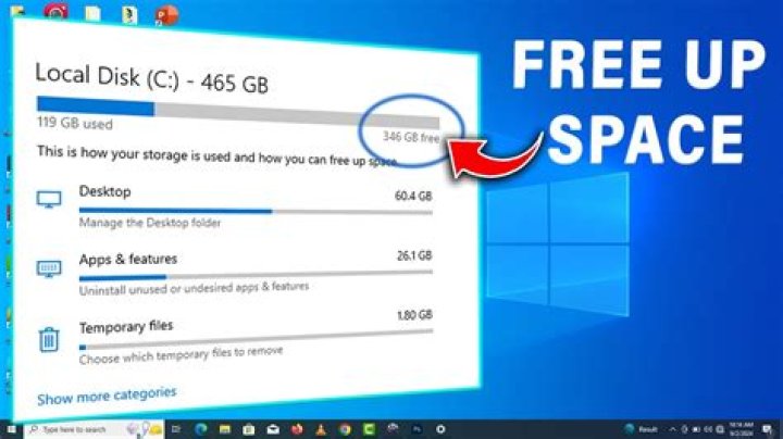 How do I free up disk space on my Lenovo IdeaPad 100s?