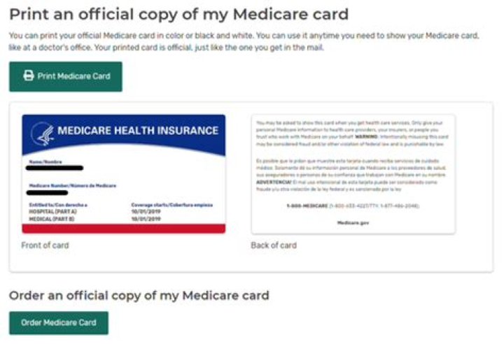 How do I get a copy of my Medicare card?