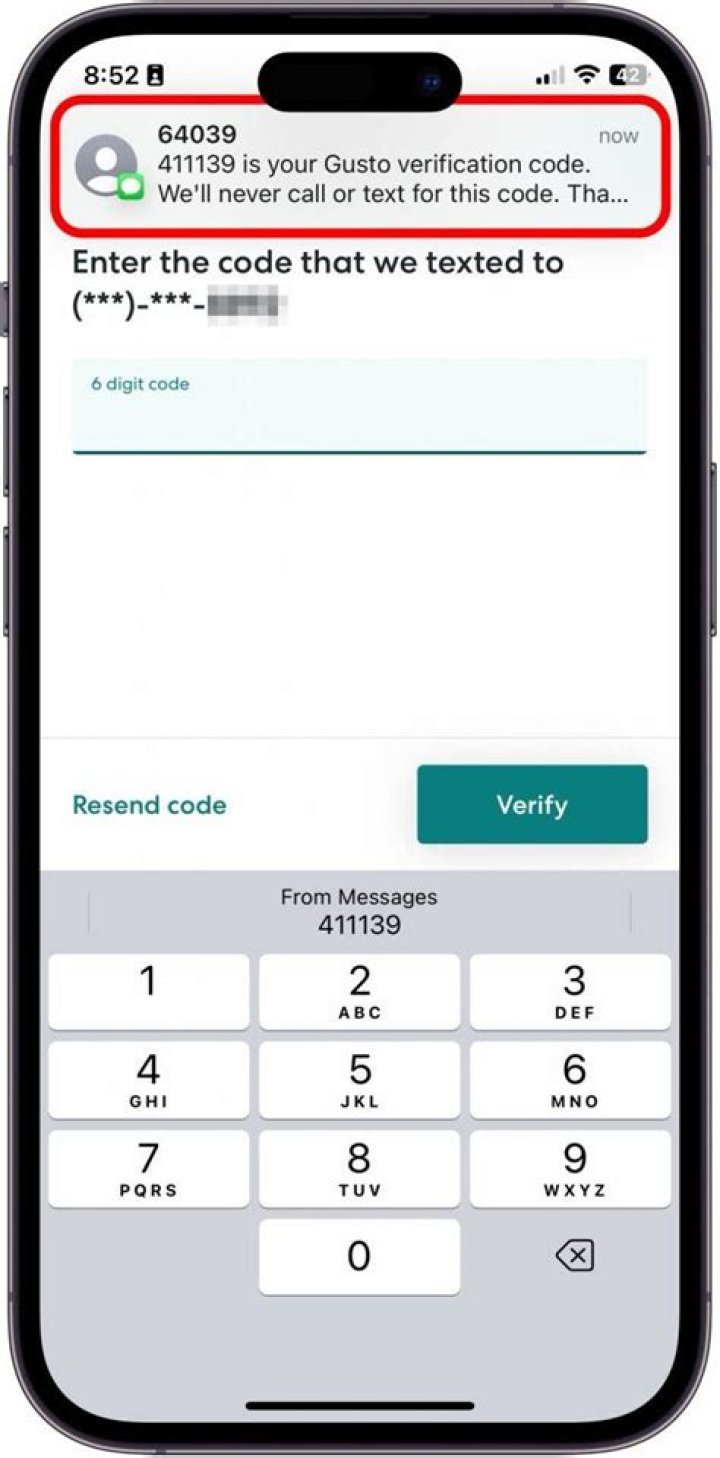 How do I get a verification code for my iPhone?