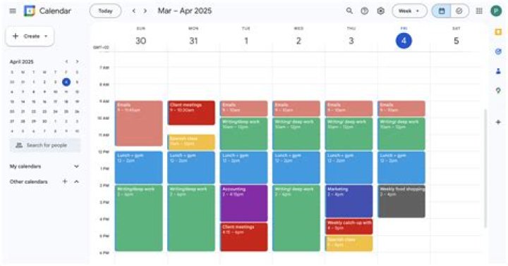 How do I get Google Calendar to show every other week?