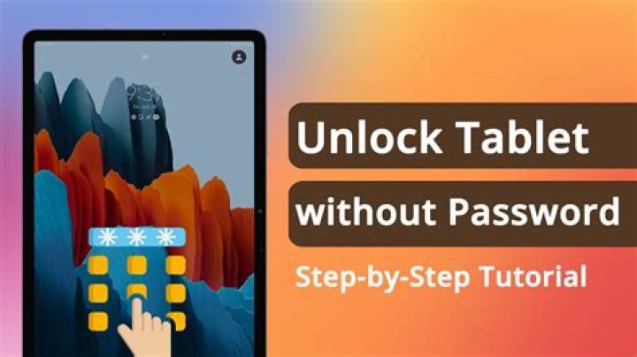 How do I get into my tablet if I forgot the password?