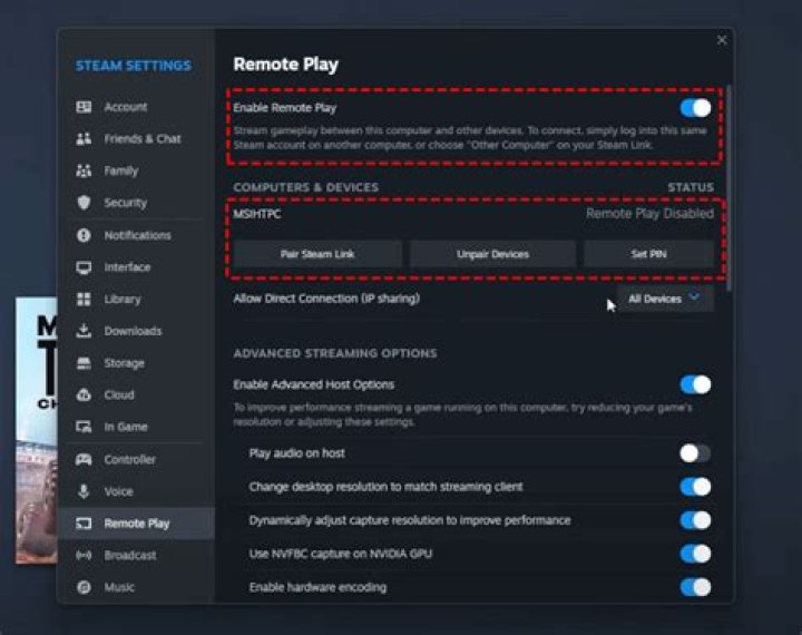 How do I install Steam games remotely?