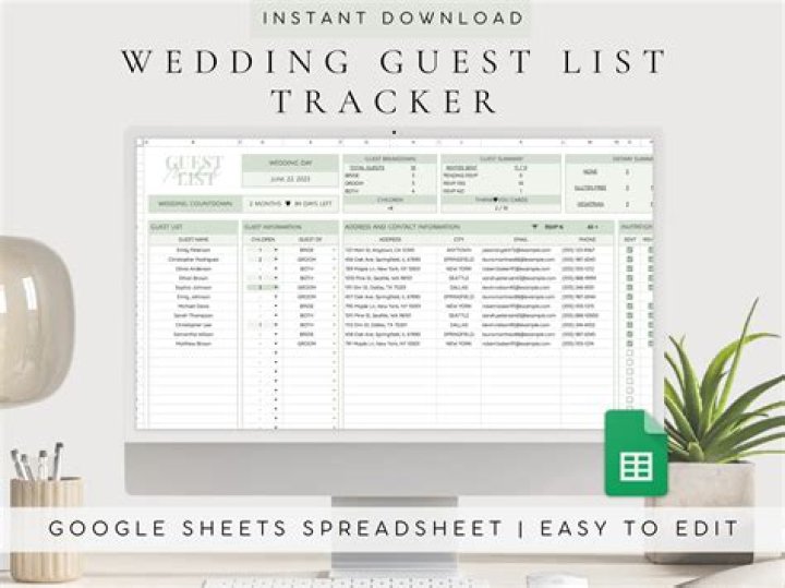 How do I make a wedding guest list?