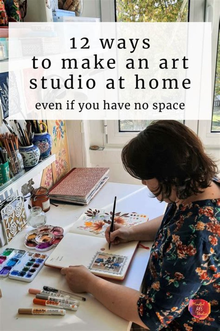 How do I make an art studio in my bedroom?
