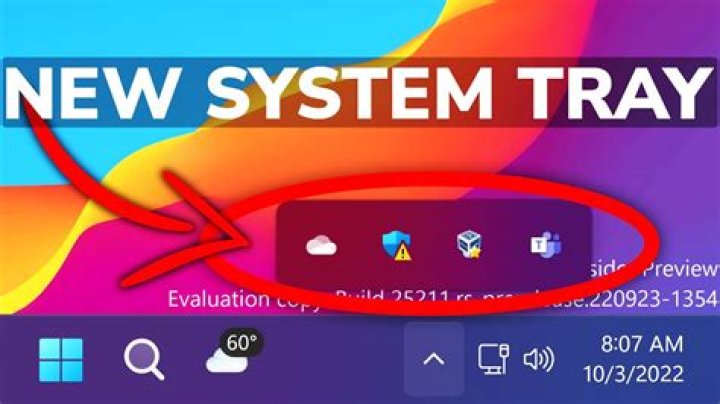 How do I move my system tray?