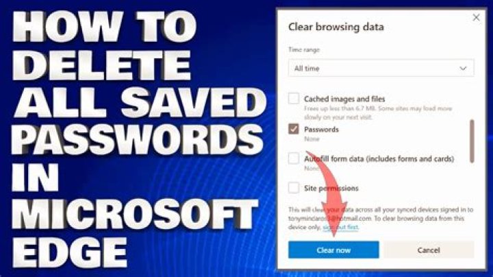 How do I remove saved passwords?