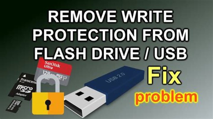 How do I remove write protection from Lexar flash drive?