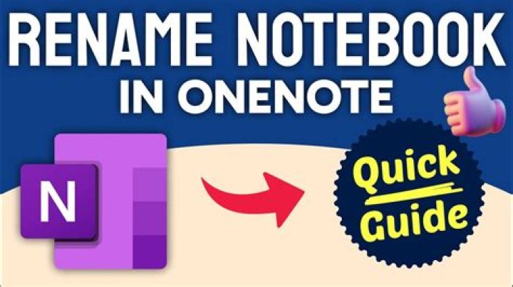 How do I rename a shared notebook in OneNote?