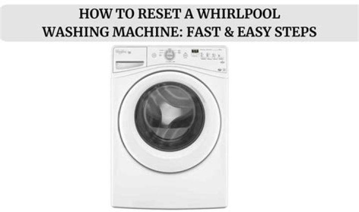 How do I reset a Whirlpool washer?