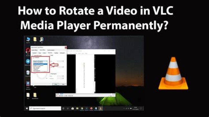 How do I rotate a video in Media Player Classic?