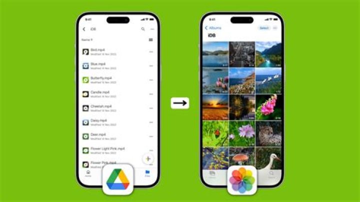 How do I save photos from Google Photos to my phone?
