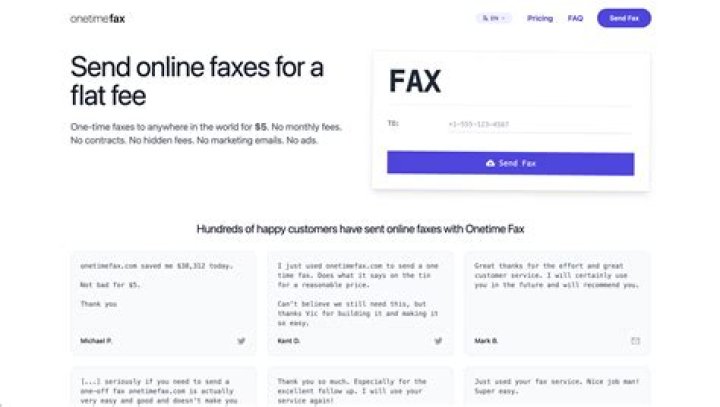 How do I send a fax to the US?