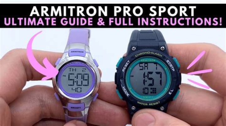 How do I set the date on my armitron watch?