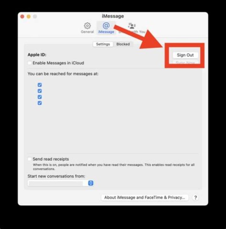 How do I set up text messages on my MacBook air?