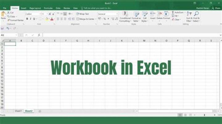 How do I share an Excel workbook in 2019?