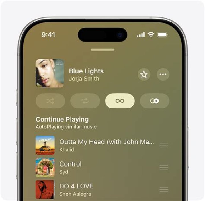 How do I show all music on my iPhone?