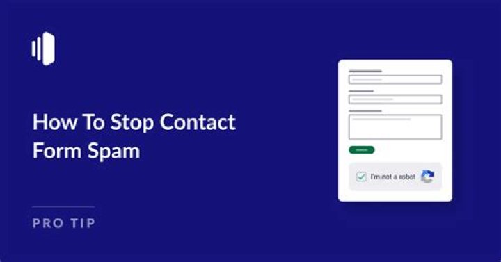 How do I stop contact form spam?