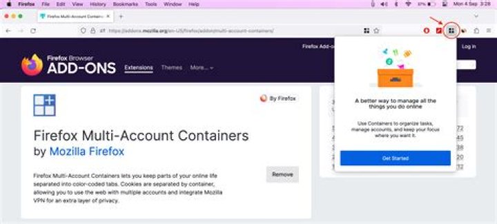 How do I use multi account containers in Firefox?