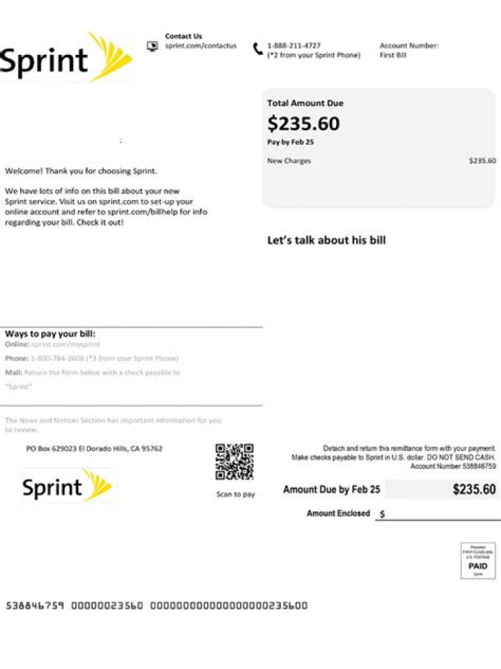 How do I view my Sprint bill online?