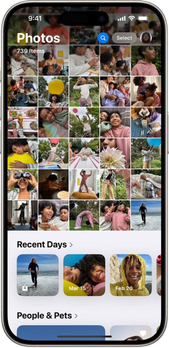 How do I view photos backed up from iPhone?