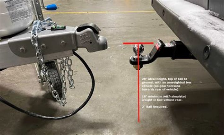 How do you adjust the height of a trailer hitch?