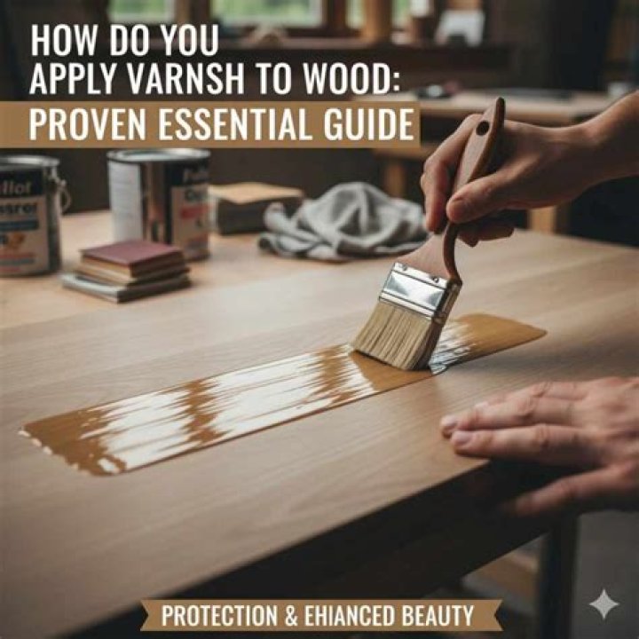 How do you apply varnish to wood?
