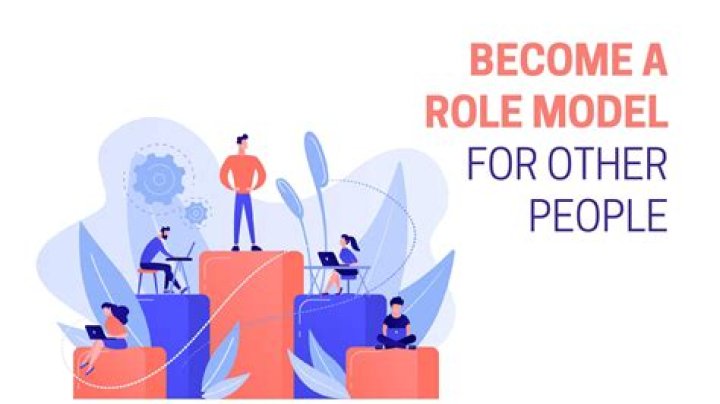 How do you become a positive role model for a team?
