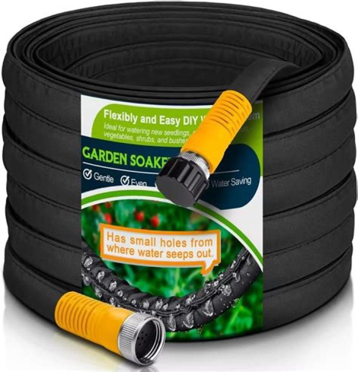 How do you bury soaker hose for foundation?