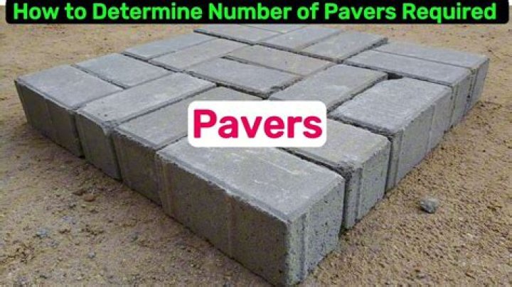 How do you calculate how many paving bricks you need?