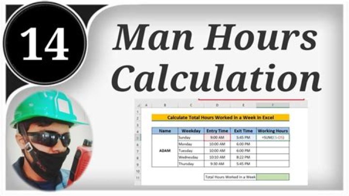 How do you calculate man hours?