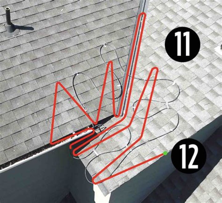How do you calculate roof heat cables?
