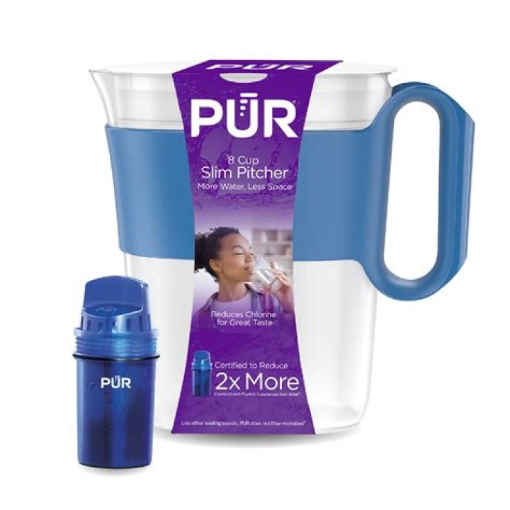How do you change a PUR water filter pitcher?