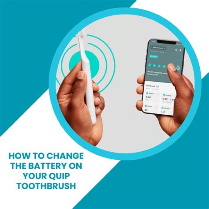 How do you change the battery in a quip toothbrush?