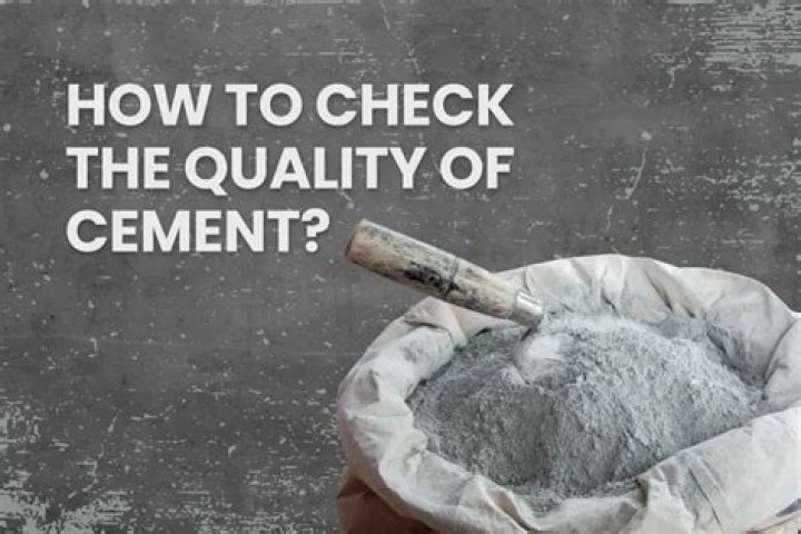 How do you check the quality of cement in a lab?