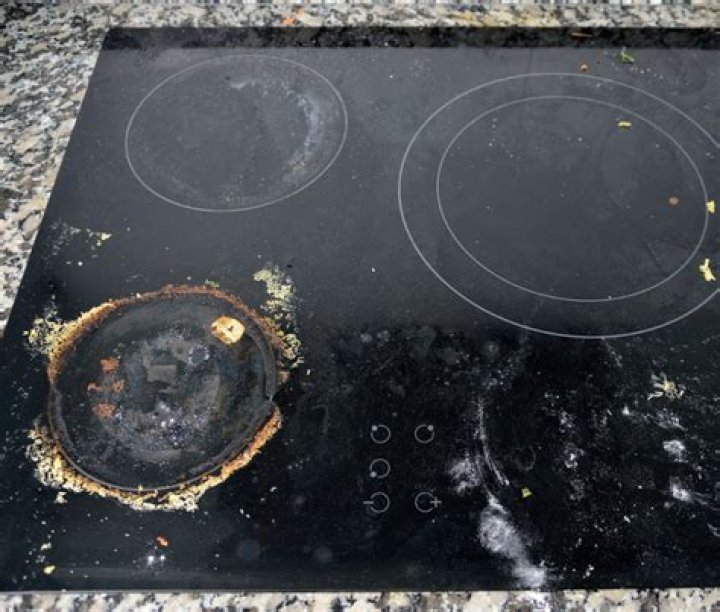 How do you clean a ceramic stove top without scratching it?