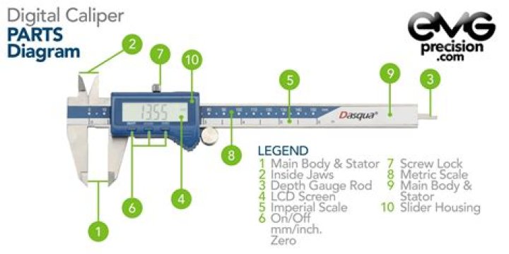How do you clean a digital caliper?