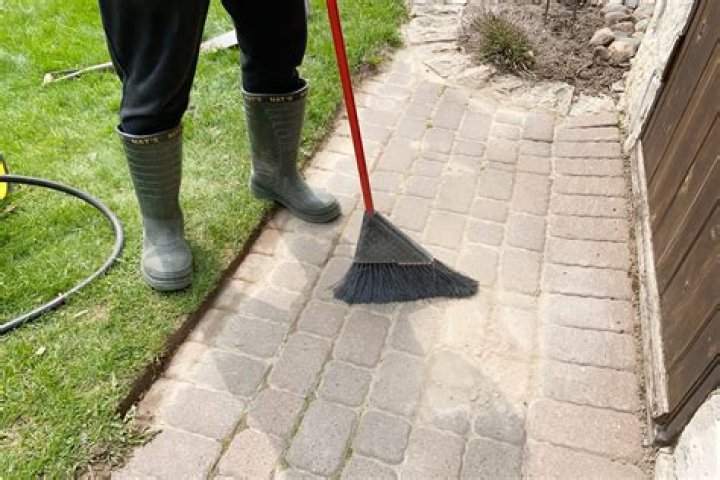 How do you clean dirty pavers?