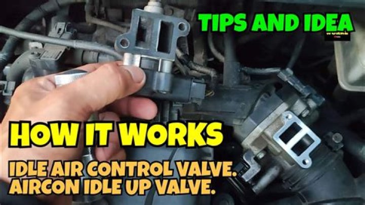 How do you clean the throttle body and idle air control valve?
