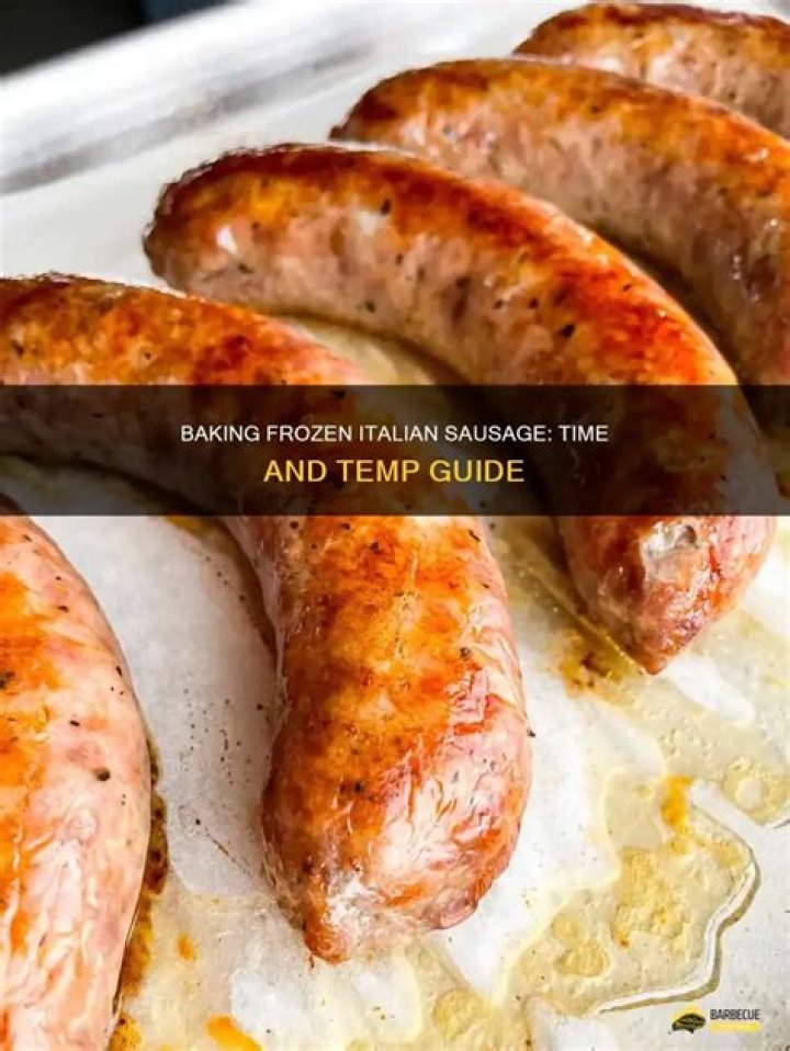 How do you cook frozen Italian sausages?