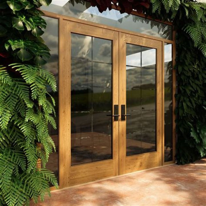 How do you cover glass French doors?