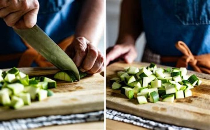 How do you cube a zucchini?