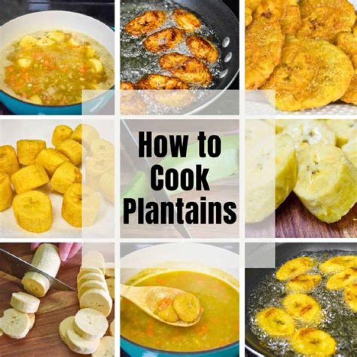 How do you cut and cook plantains?