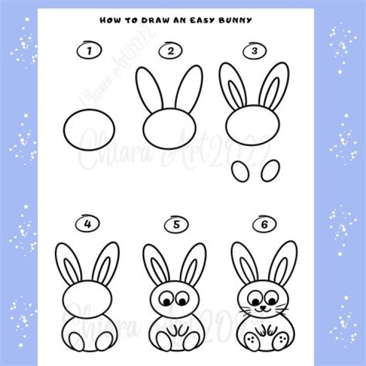 How do you draw a Easter Bunny step by step?