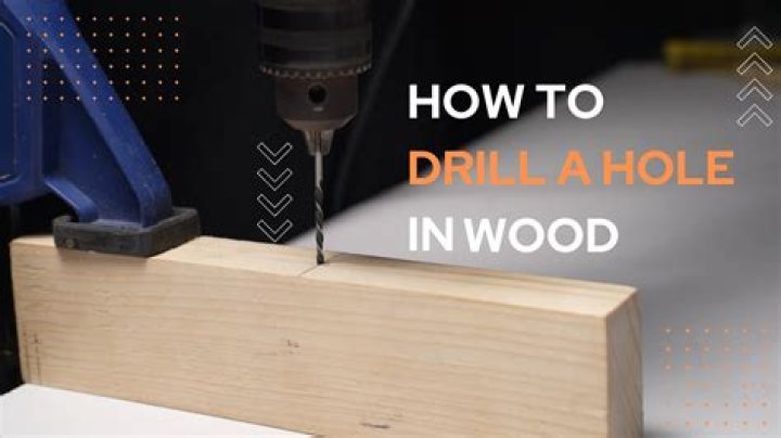 How do you drill a hole in a wall?