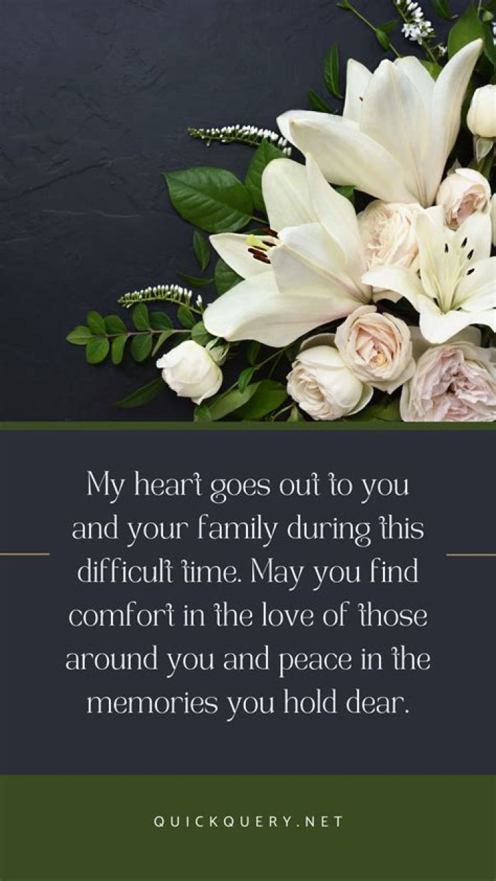 How do you extend condolences?