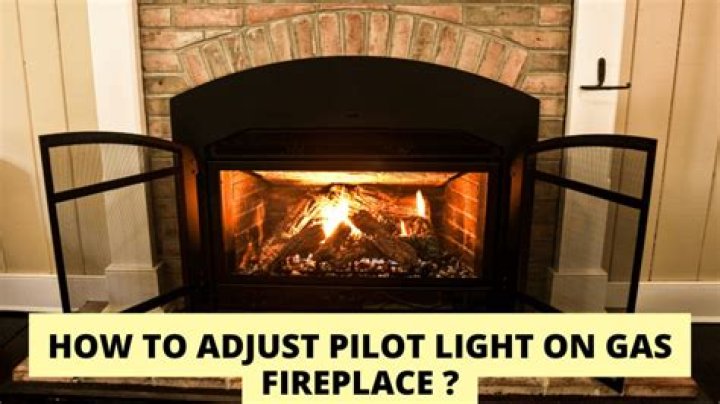 How do you fix a fireplace pilot light?