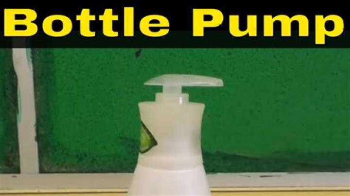 How do you fix a pump on a lotion bottle?