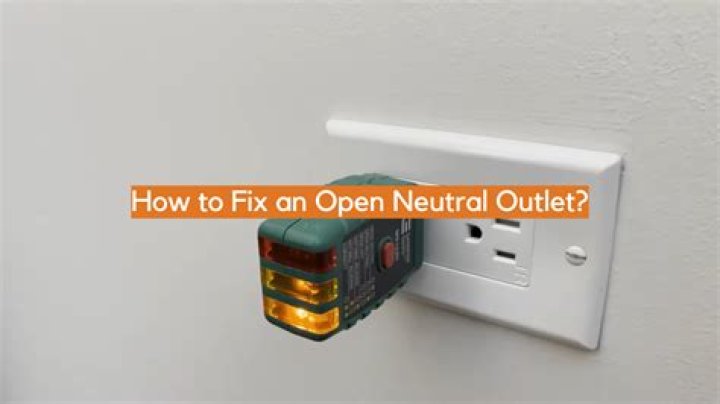 How do you fix an open neutral?