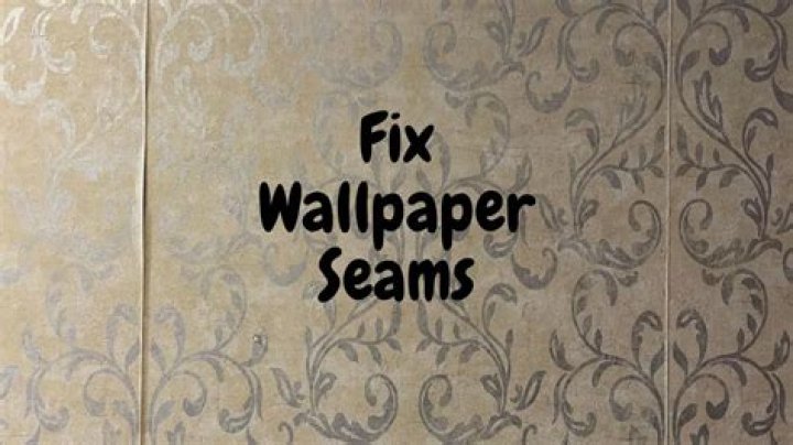 How do you fix wallpaper seams?